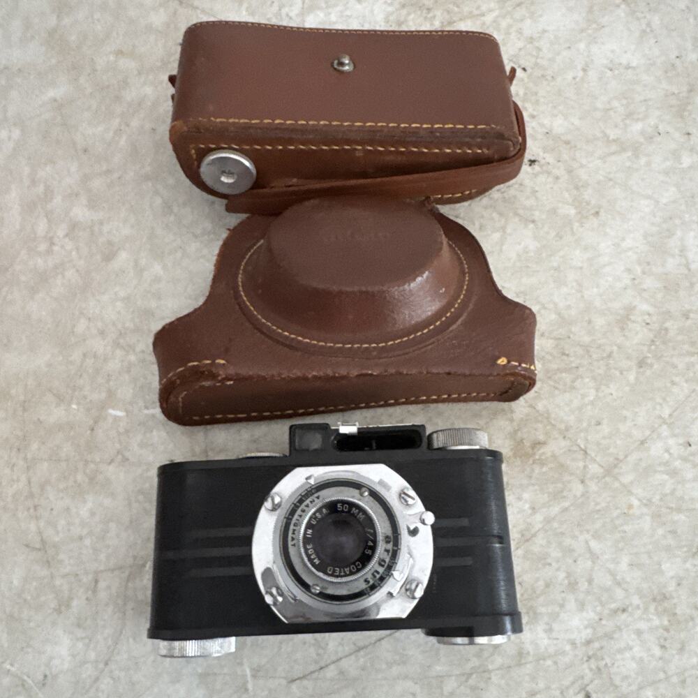 Vintage Argus Anastigmat Camera f 4.5 50mm Lens With Original Case